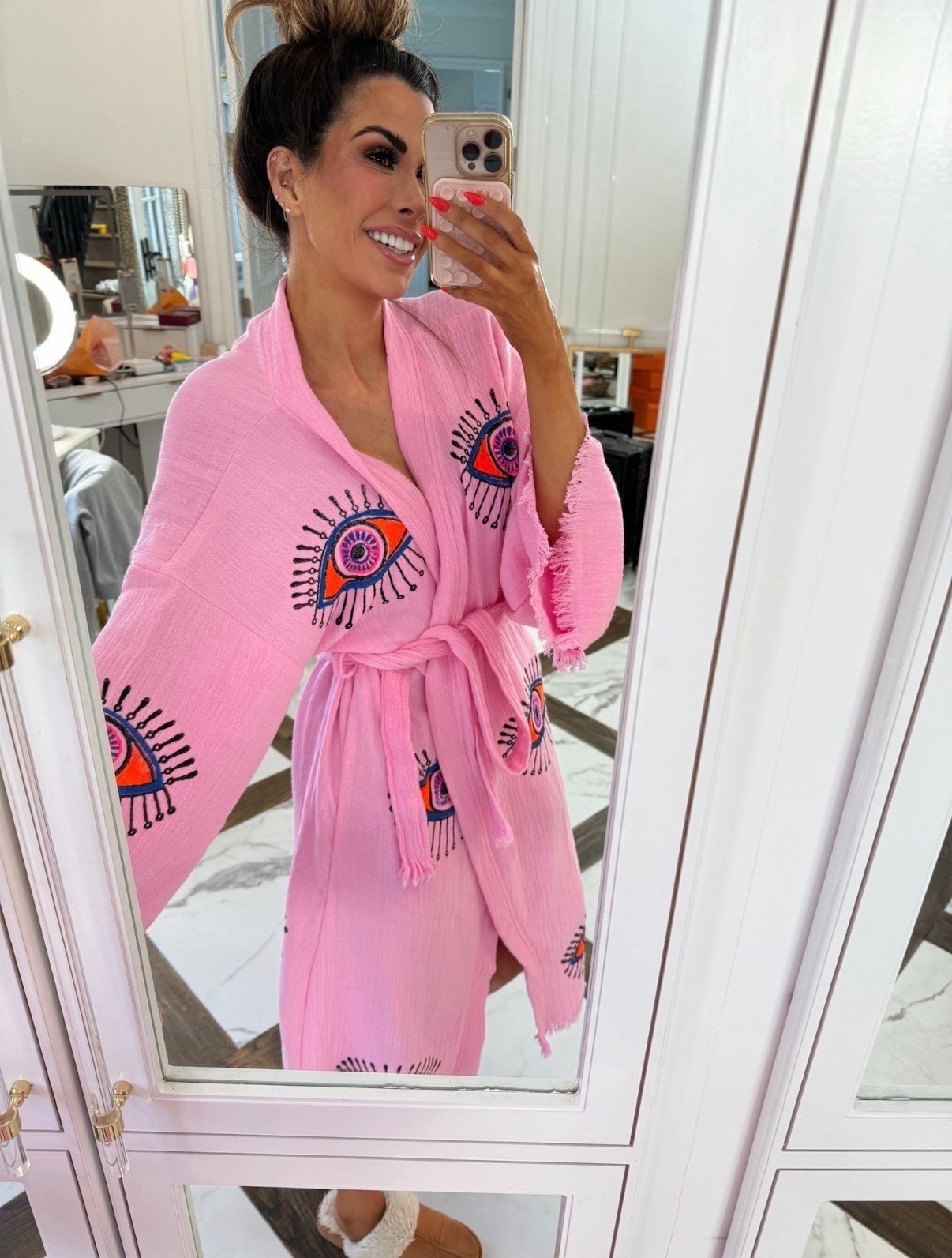 This cute pink evil eye robe is still on sale at Nordstrom! 

Robe, Self Care, Beauty, Pink, GRWM, Nordstrom sale, Emily Ann Gemma

#LTKFindsUnder100 #LTKGiftGuide #LTKSaleAlert