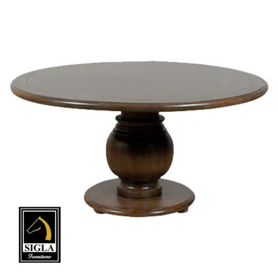 Round Wood Top Traditional Dining Table | Wayfair North America
