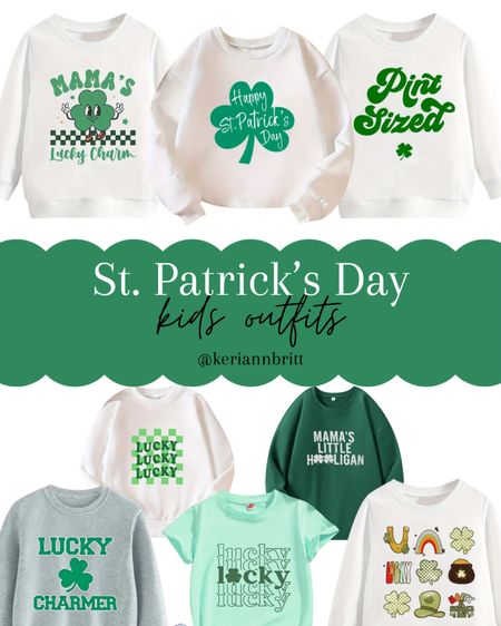 St. Patrick’s Day Kids Sweatshirts and Shirts

#LTKfamily #LTKkids #LTKSeasonal