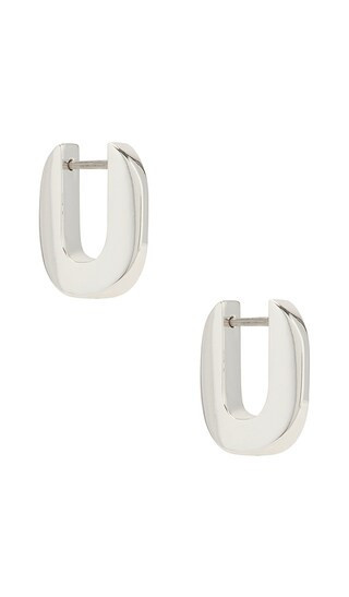 Jenny Bird Teeni Toni Huggie Earrings in Metallic Silver. | Revolve Clothing (Global)