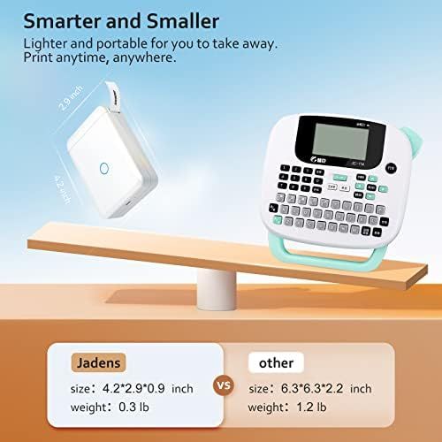 JADENS Label Maker Machine with Tape, D110 Portable Bluetooth Label Printer for Storage, Shipping... | Amazon (US)