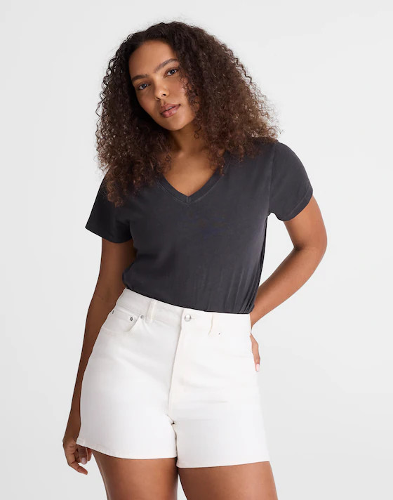 The Curvy Perfect Vintage Mid-Length Jean Short | Madewell