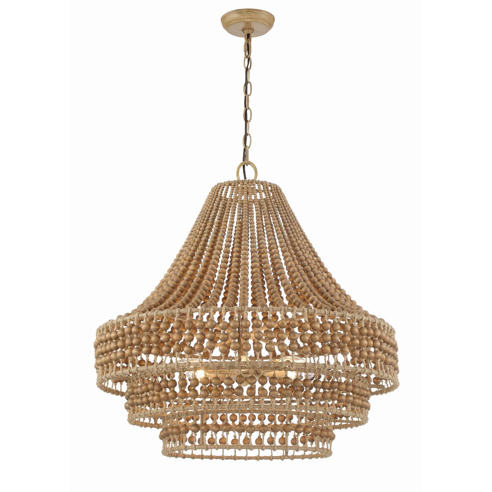 Silas 26 Inch 6 Light Chandelier by Crystorama | 1800 Lighting