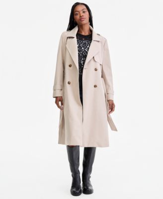 Jou Jou Women's Belted Trench Coat, Created for Macy's - Taupe | Macy's
