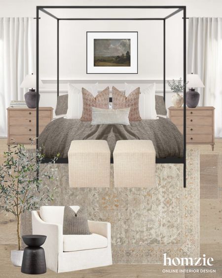 This California casual bedroom design is so dreamy! Obsessed with this bed frame and the natural wood nightstands! 

#LTKhome #LTKunder100 #LTKFind