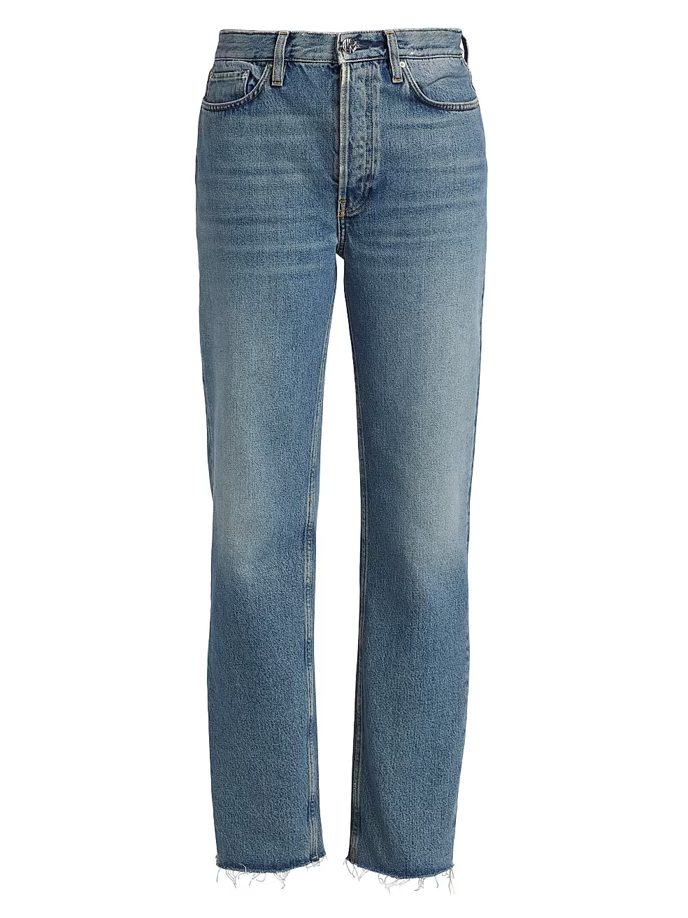Totême Classic Mid-Rise Straight-Leg Jeans | Saks Fifth Avenue