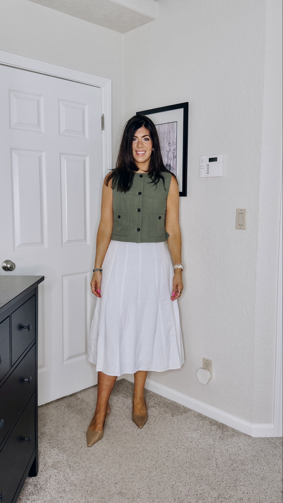 In a medium vest and medium skirt

#LTKMidsize #LTKTall #LTKWorkwear