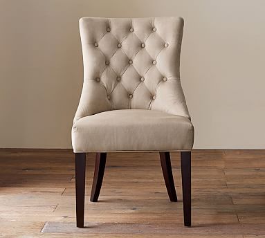 Hayes Tufted Upholstered Dining Chair | Pottery Barn (US)