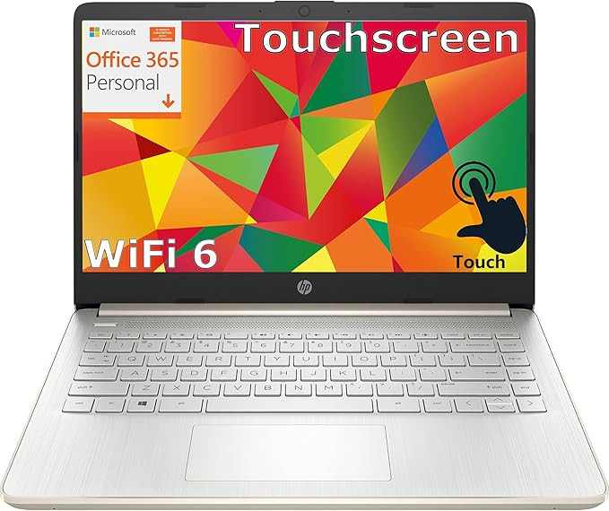 HP Touchscreen Laptop Computer for Student Home Study, 1-Year Office 365, 16GB DDR4 RAM, 512GB PC... | Amazon (US)