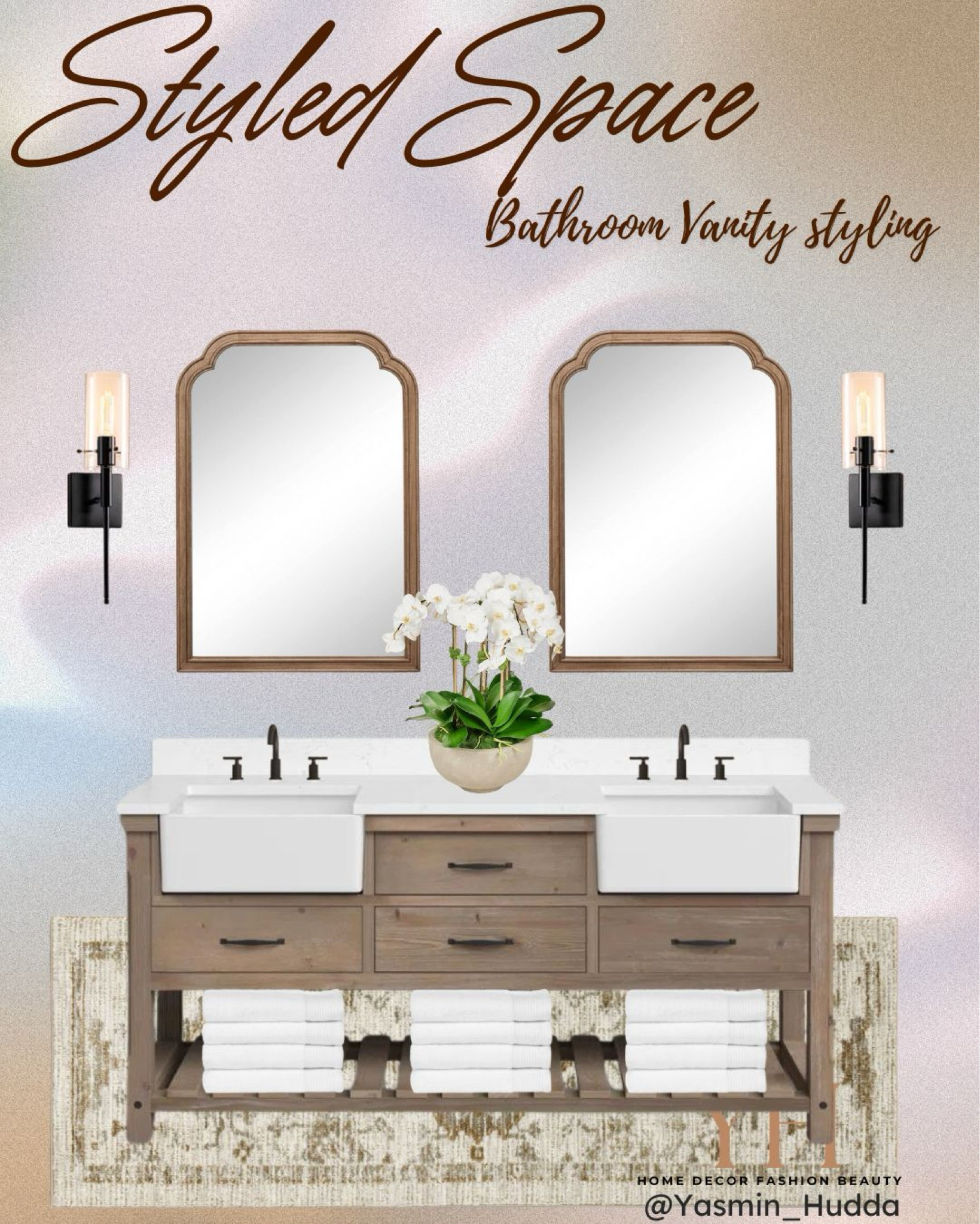 Bathroom inspo
Styled space
Bathroom vanity decor / styling Inspiration / Bathroom / bathroom decor / home decor /neutral decor /wall mirror / faux greenery / bathroom towels/ wayfair / target 

#LTKStyleTip #LTKHome #LTKSummerSales