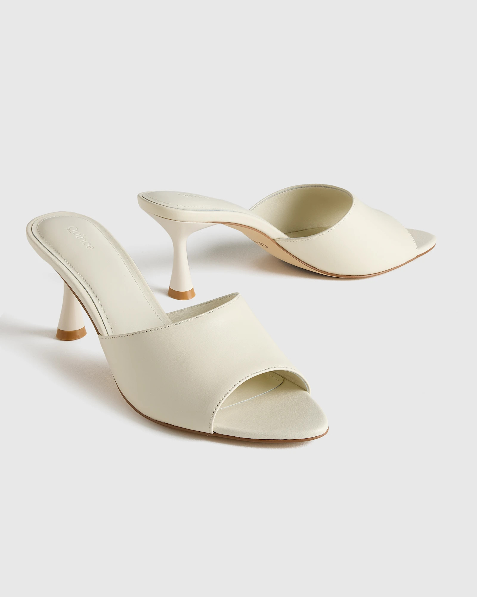 Italian Leather 65mm Stiletto Mule | Quince