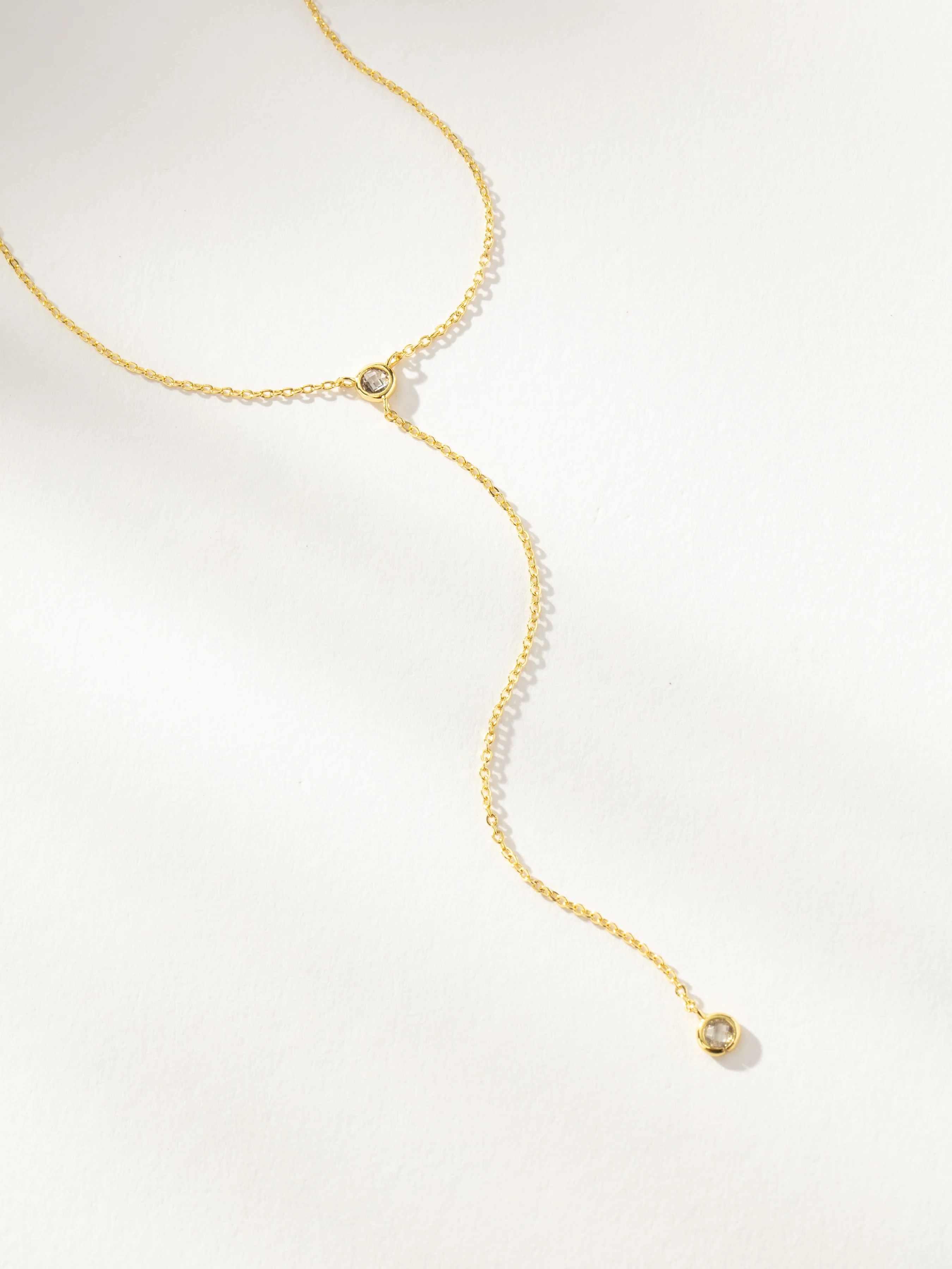 Little Things Dainty Chain Lariat Necklace in Gold | Uncommon James | Uncommon James