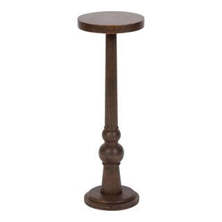 Kate and Laurel Wegner 8 in. W. Natural Round Coastal Wood End Table 224940 - The Home Depot | The Home Depot