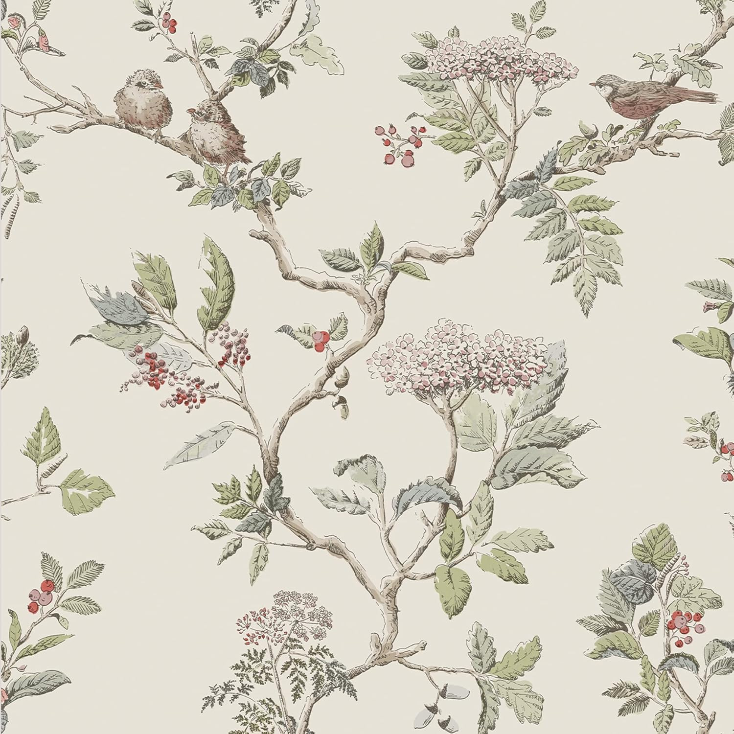 Laura Ashley Elderwood Natural Wallpaper | Amazon (US)
