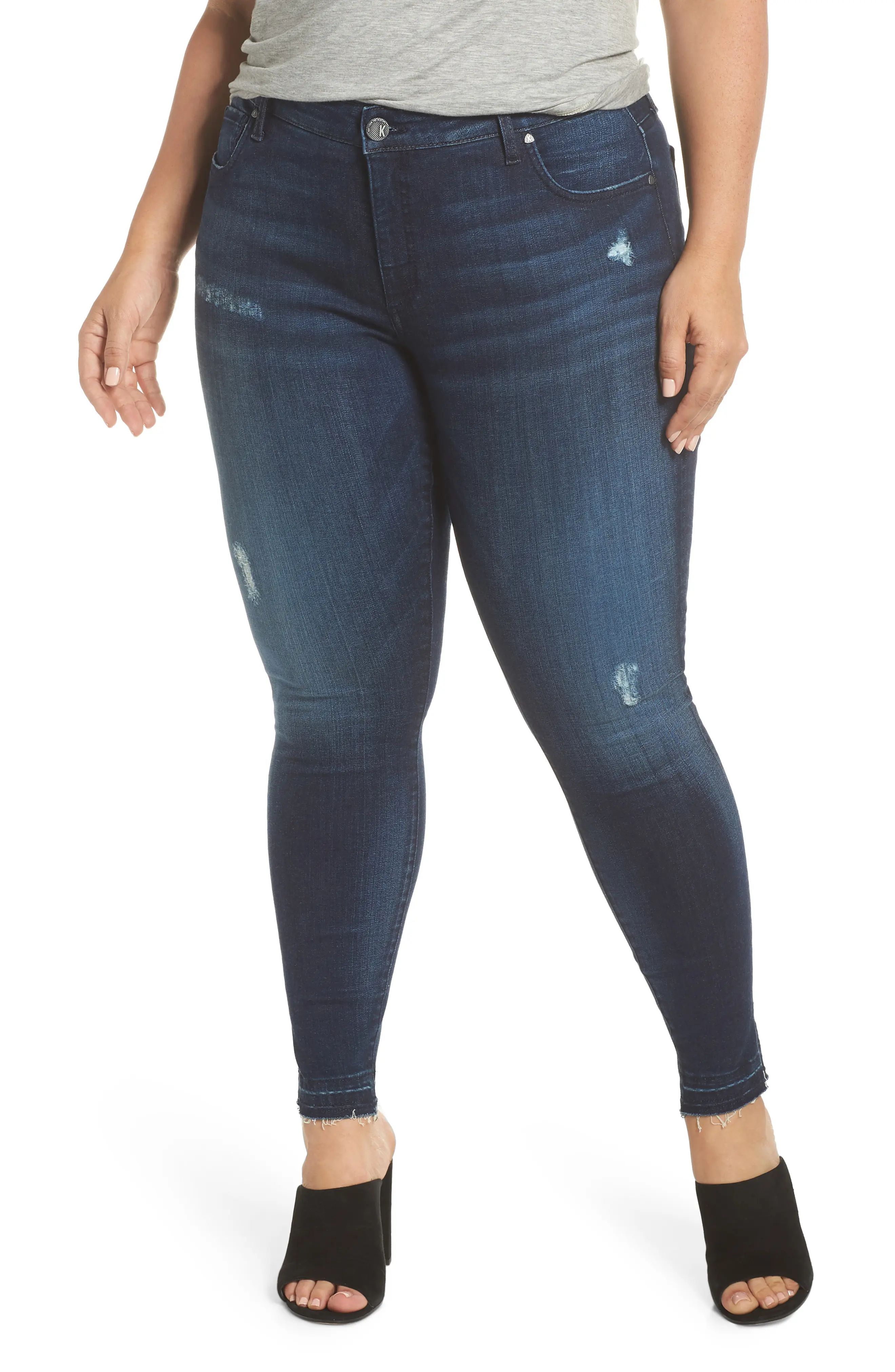 KUT from the Kloth Donna Release Hem Ankle Skinny Jeans (Plus Size) (Civility) | Nordstrom