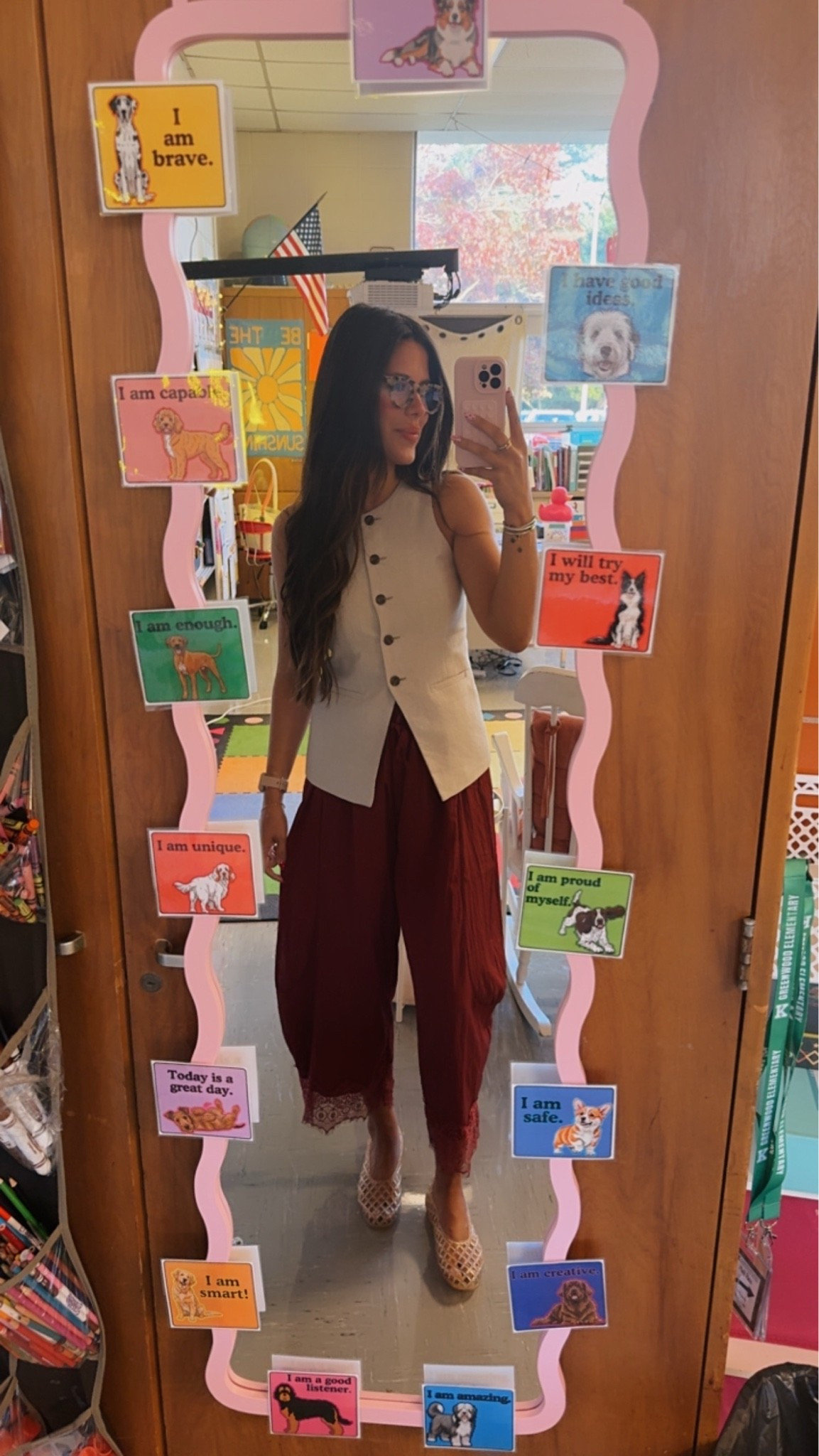 Teacher outfit: Lacey barrel satin pants & vest!

#LTKootd #LTKWorkwear