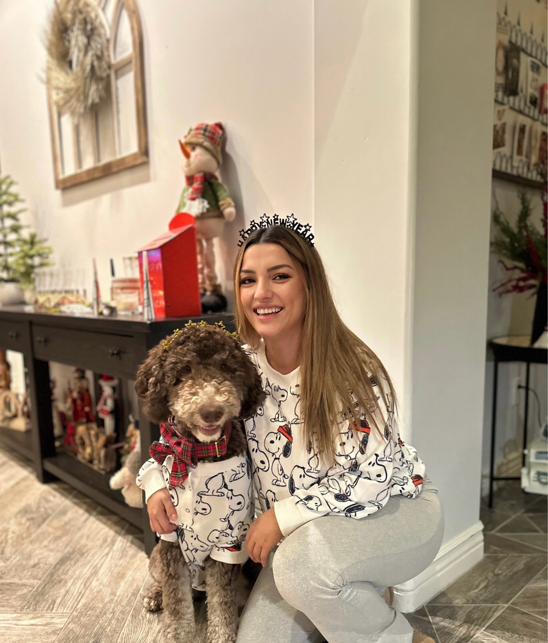 Mom and pup matching pjs! Cute Snoopy set with my dog. Pj shorts not shown with my top.

#LTKFindsUnder50 #LTKSeasonal #LTKSaleAlert