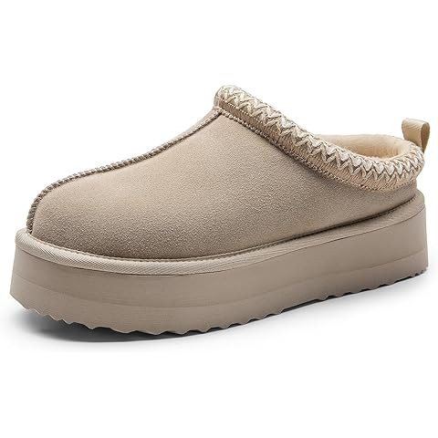 Women's Slippers Platform Mini Boots Short Ankle Boot,Fur Fleece Lined Platform Boots Anti-Slip S... | Amazon (US)