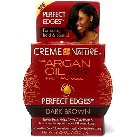 Creme of Nature Argan Oil Edge Gel Dark Brown 2.25 oz. | Walmart (US)
