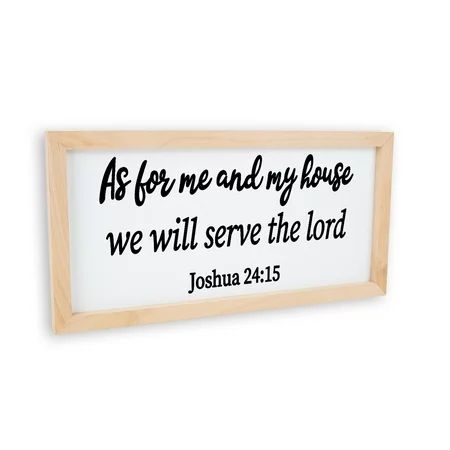 As For Me And My House We Will Serve The Lord Sign Bible Verse Sign Christian Décor Farmhouse Home D | Walmart (US)