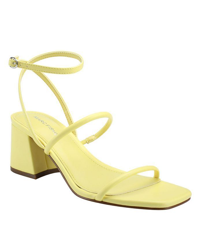 Marc Fisher Women's Gandia Strappy Block Heel Sandals & Reviews - Sandals - Shoes - Macy's | Macys (US)