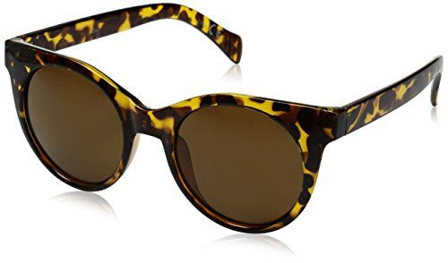 POP Fashionwear Women's P2417 Round Sunglasses, Tort/Gradient Brown | Amazon (US)