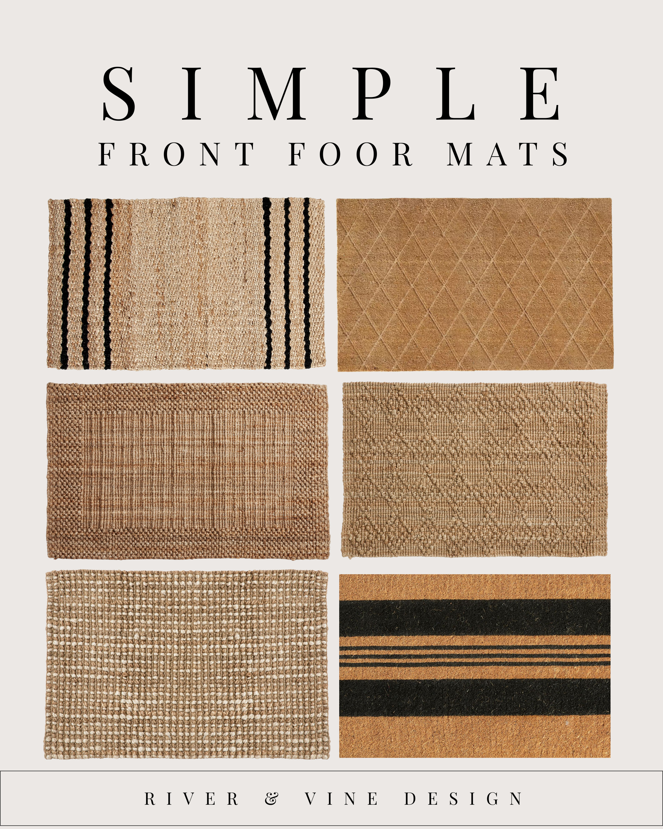 Your front door sets the tone for your entire home — and the mat is the first thing people see.

These simple, neutral front door mats instantly make an entry feel more polished without competing with your door, planters, or hardware. The texture adds interest, the patterns stay timeless, and they layer beautifully with an outdoor rug if you want a fuller look.

If your entry feels busy or dated, swapping the mat is one of the fastest upgrades you can make. It’s small, affordable, and surprisingly impactful.

I linked all of my favorite simple front door mats here so you can find one that works with any style — modern, classic, or somewhere in between.

👉 Tap to shop the mats
👉 Save this for a quick curb-appeal refresh 

 #LTKHome