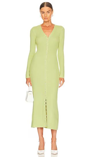 Kavala Sweater Dress in Lime Green | Revolve Clothing (Global)
