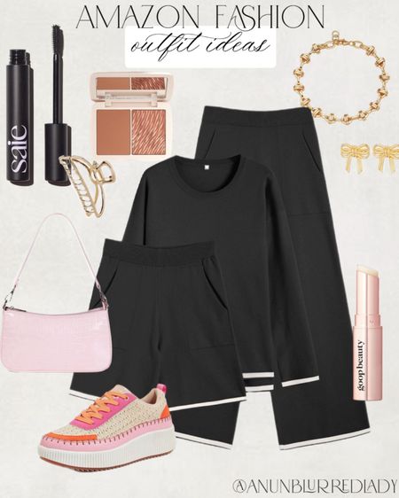 Amazon Casual outfit idea! #Founditonamazon #amazonfashion #inspire Amazon fashion outfit inspiration, Amazon trendy outfit, sweater set, pink details 

#LTKFindsUnder50 #LTKFindsUnder100 #LTKStyleTip