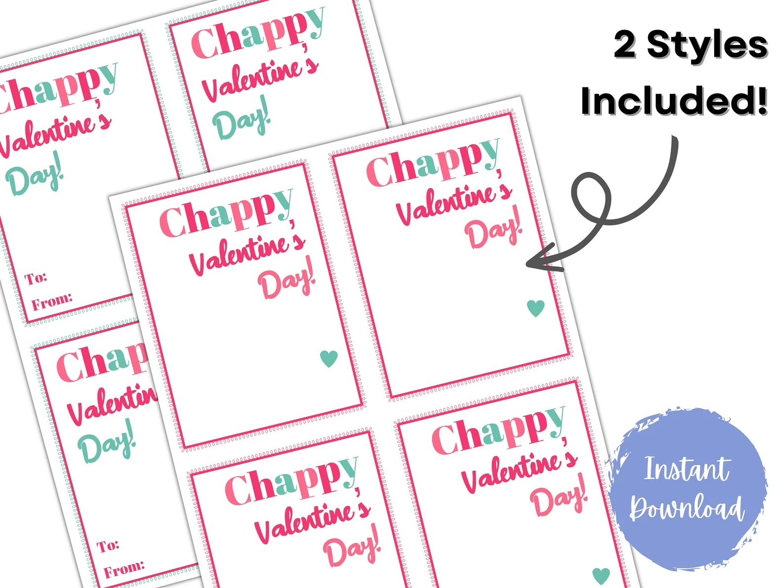 Lip Balm Valentine Card | Chappy Valentine's Day Card | DIY Non Candy Printable Classroom Valenti... | Etsy (US)