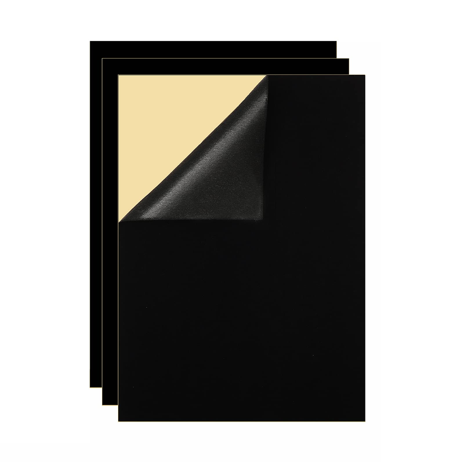 YaoHui 3-Pack Self-Adhesive Felt Sheets, Peel & Stick, A4 Size (8.3" x 11.8", Black) | Amazon (US)