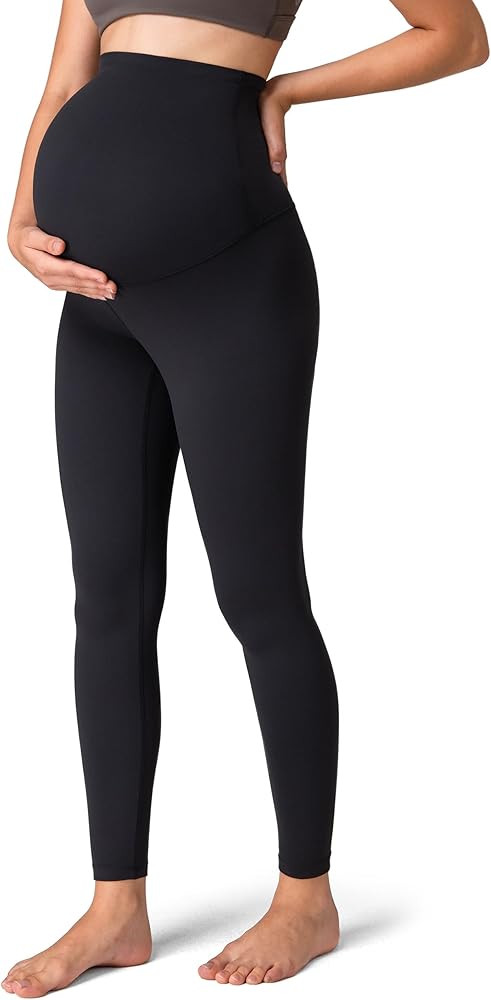 Colorfulkoala Womens Dreamlux Maternity Leggings Over The Belly 25" / 28" Inseam Soft Workout Act... | Amazon (US)