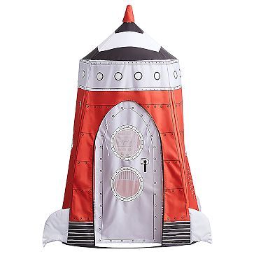 Wonder & Wise Rocket Ship Pop-Up Tent | West Elm (US)