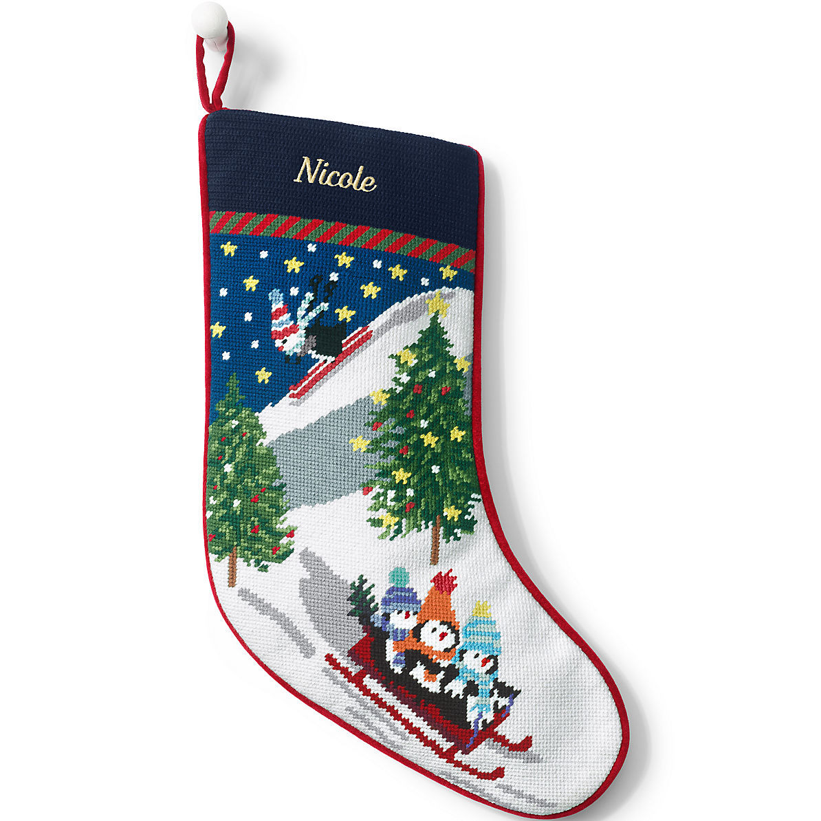 Needlepoint Personalized Christmas Stocking | Lands' End (US)
