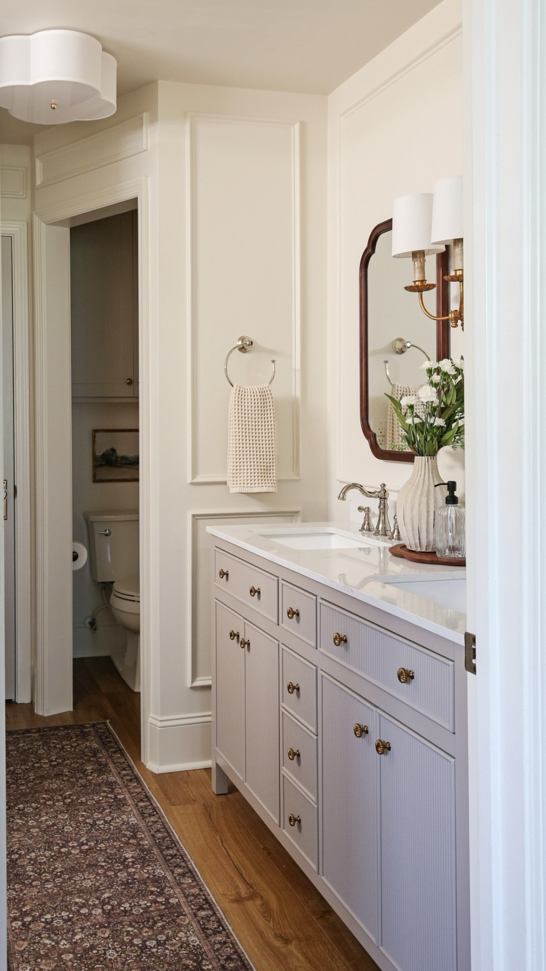 How we transformed our outdated, builder grade bathroom! 

#LTKSaleAlert #LTKHome #LTKStyleTip