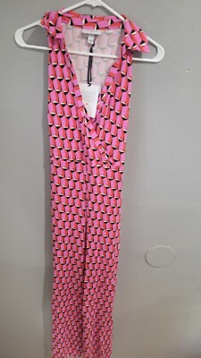 Women's Collared Sleeveless Pink Modern Geo Jumpsuit - DVF for Target , M  | eBay | eBay US
