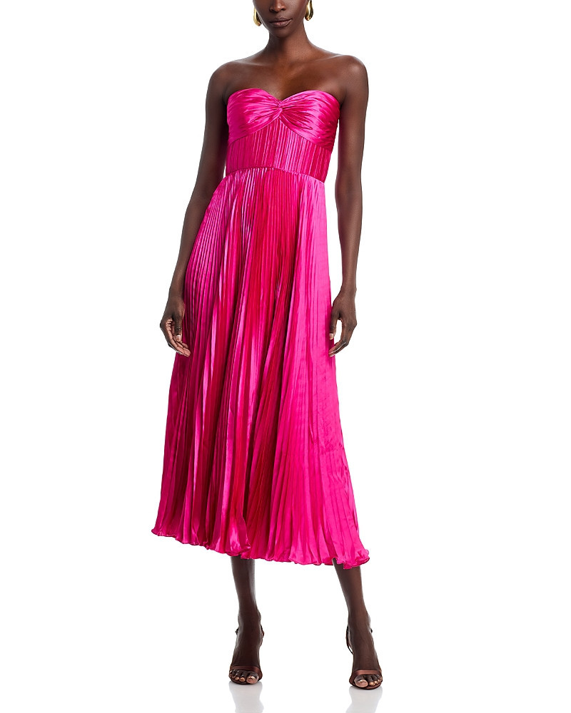 Amur Ruched Bustier Pleated Dress | Bloomingdale's (US)