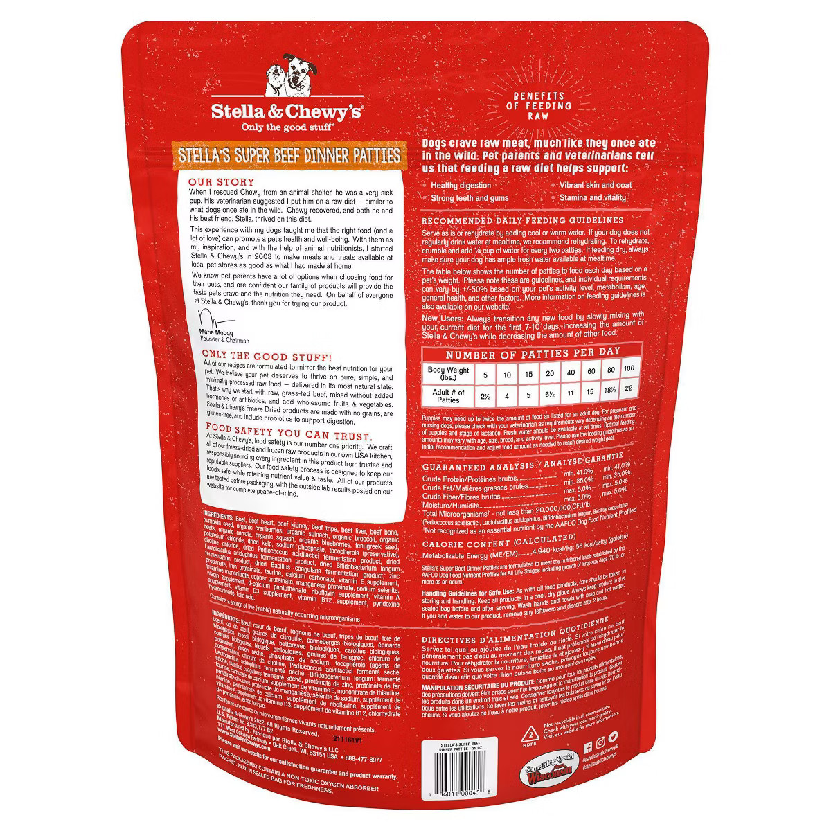 Stella & Chewy's Beef Flavor Freeze-Dried Patties Dry Dog Food - 25oz | Target