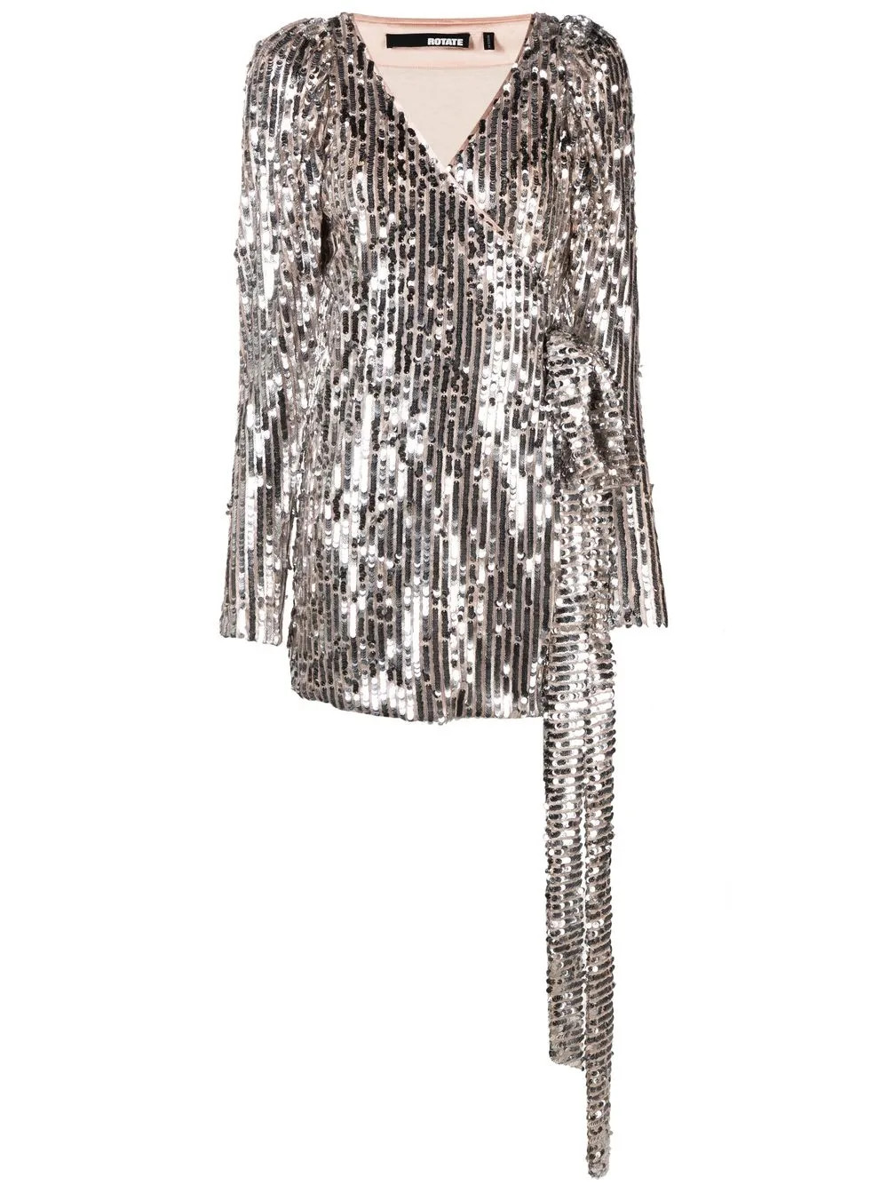ROTATE sequin-embellished V-neck Dress - Farfetch | Farfetch Global