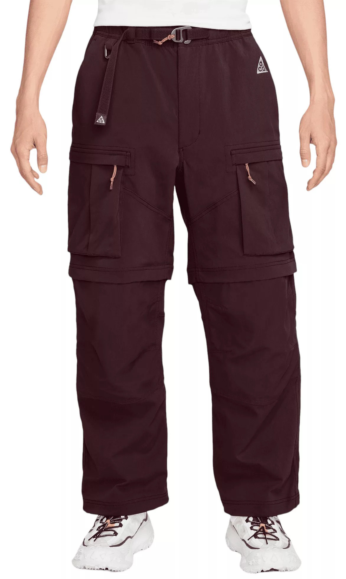 Nike Men's ACG Smith Summit Cargo Pants, Medium, Burgundy Crush/Black | DICK'S Sporting Goods