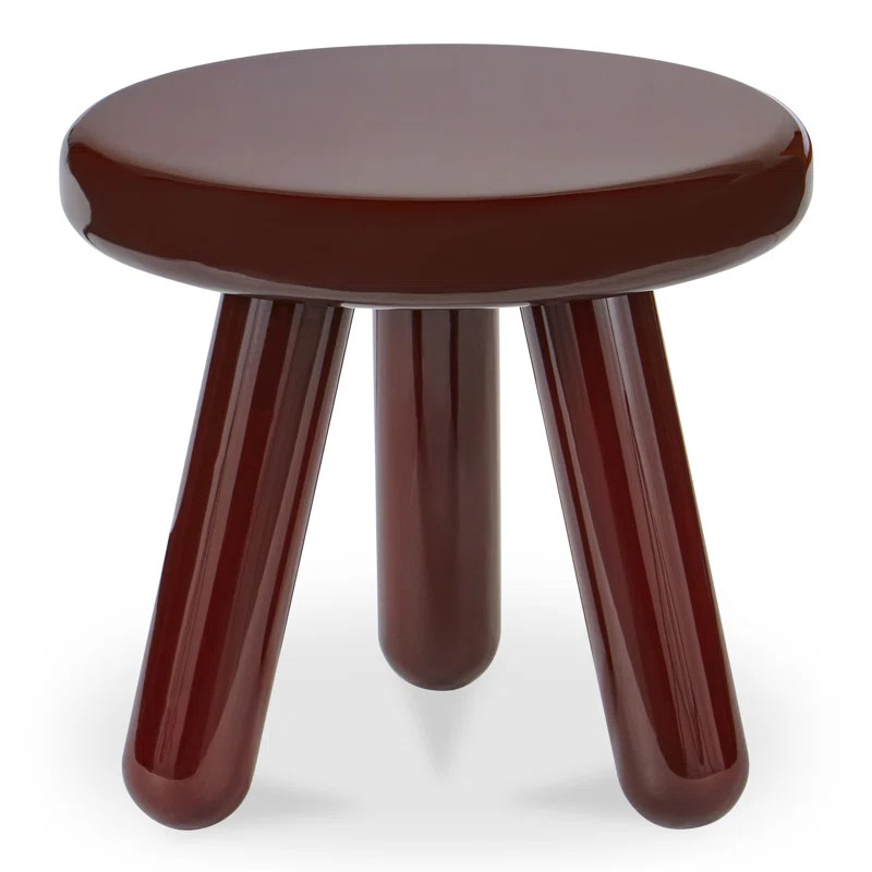 Deep Red Cerro Accent Table Lacquer | Wayfair North America