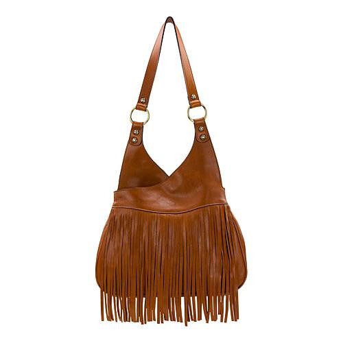 Patricia Nash Pienza Leather Fringe Satchel - Tan | HSN