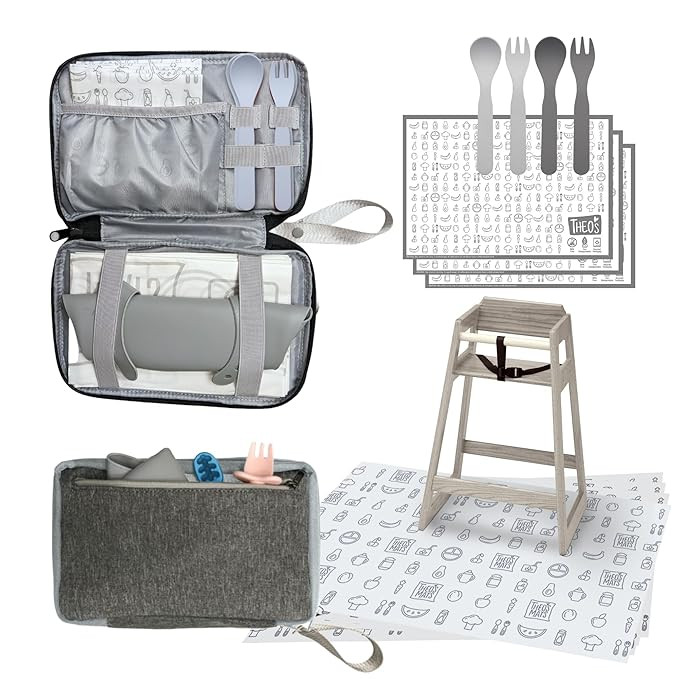 THEO'S Baby Led Weaning Supplies 12 Piece Clutch - Mealtime Essentials With 4 Disposable Splat Ma... | Amazon (US)