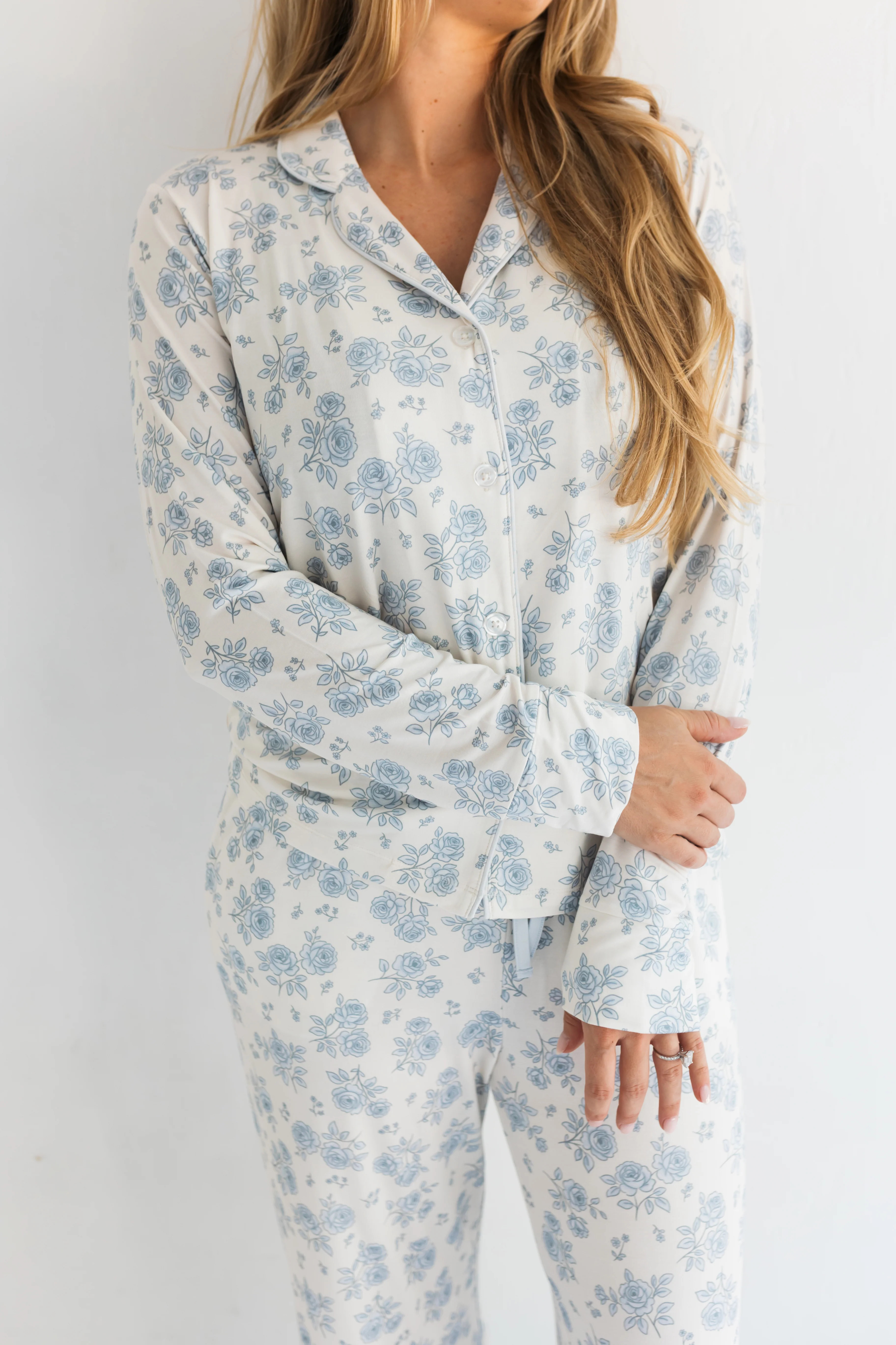 Blue Rose Garden Women's Set | In My Jammers
