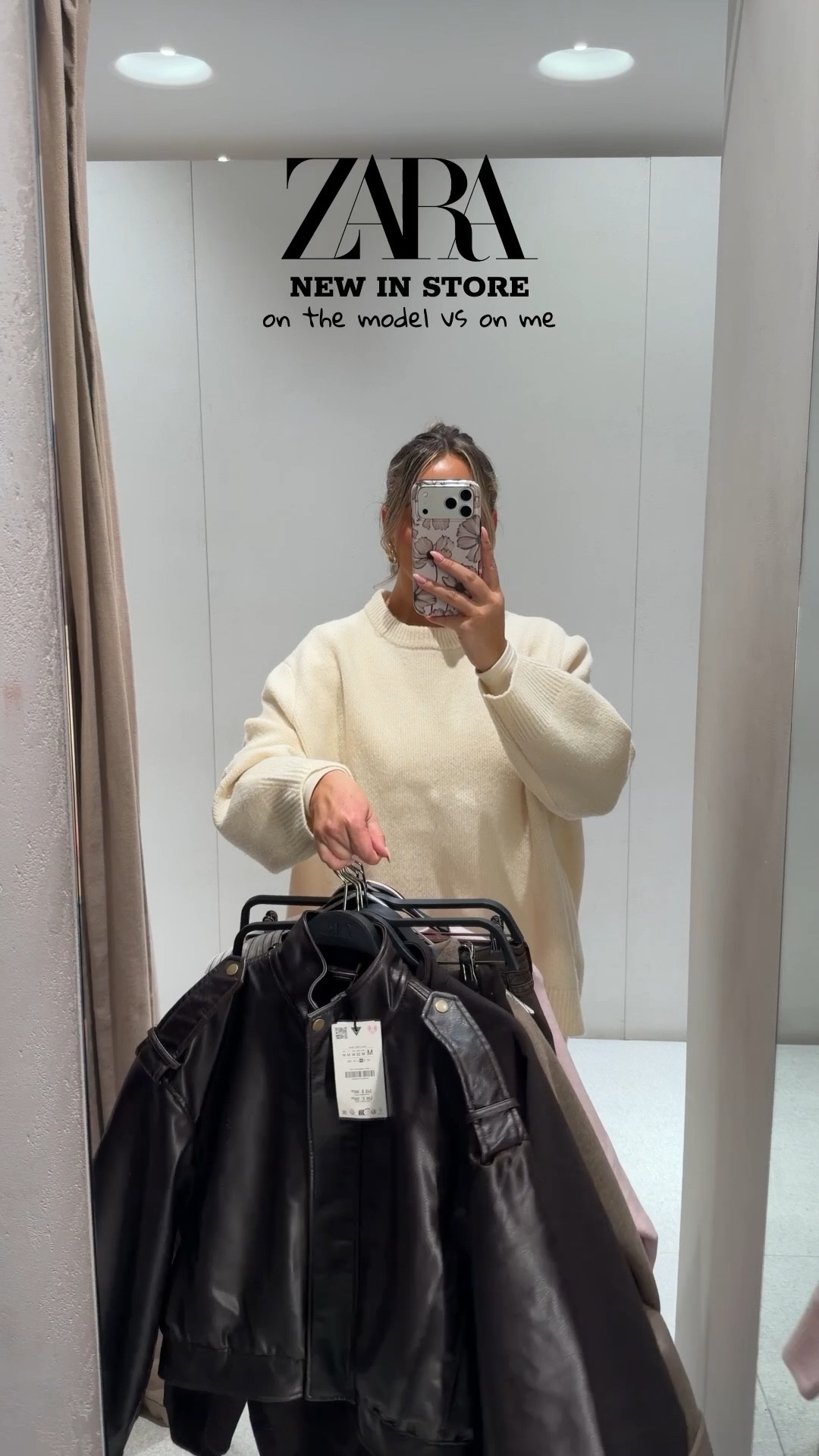 ZARA NEW IN STORE 🤎

I’m a UK size 10, 5ft4 (34E) and I’m wearing the following sizes;
Faux leather jacket - MEDIUM
White long sleeve top - SNALL (but needed a medium)
Jeans - SIZE 10
Brown zip hoodie - MEDIUM 
Brown joggers  - MEDIUM (perfect for petite - under 5ft3)
Pink knitted jumper - MEDIUM 
Wool coat - SMALL 
Brown tracksuit sweatshirt - MEDIUM
Brown tracksuit trousers  - SMALL
Stripe shirt - SMALL (oversized fit)

Zara try on haul, Zara haul, nice top, faux leather javket, date night outfits, denim, jeans, tracksuit, loungewear, joggers, chocolate brown


#LTKuk #LTKjeans #LTKstyletip