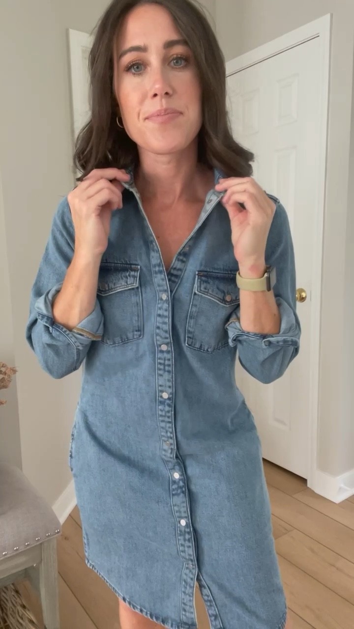 Styling a denim dress today on my channel! I’m seeing the denim dress trend at so many retailers this fall and I’m loving it!👏🏻 Make sure to head to my YT for more ways to style it! 

  #blogger #style #styleblog #fashion #fashionblogger #todayiamwearing #whatiwore #instablog  #outfitoftheday   #aboutalook #outfitideasblog #ootddetails #lookbook #realoutfitgram #ootdwatch  #chicagoblogger #midwestblogger #fallfashion #fallstyle 

#LTKunder100 #LTKstyletip #LTKSeasonal