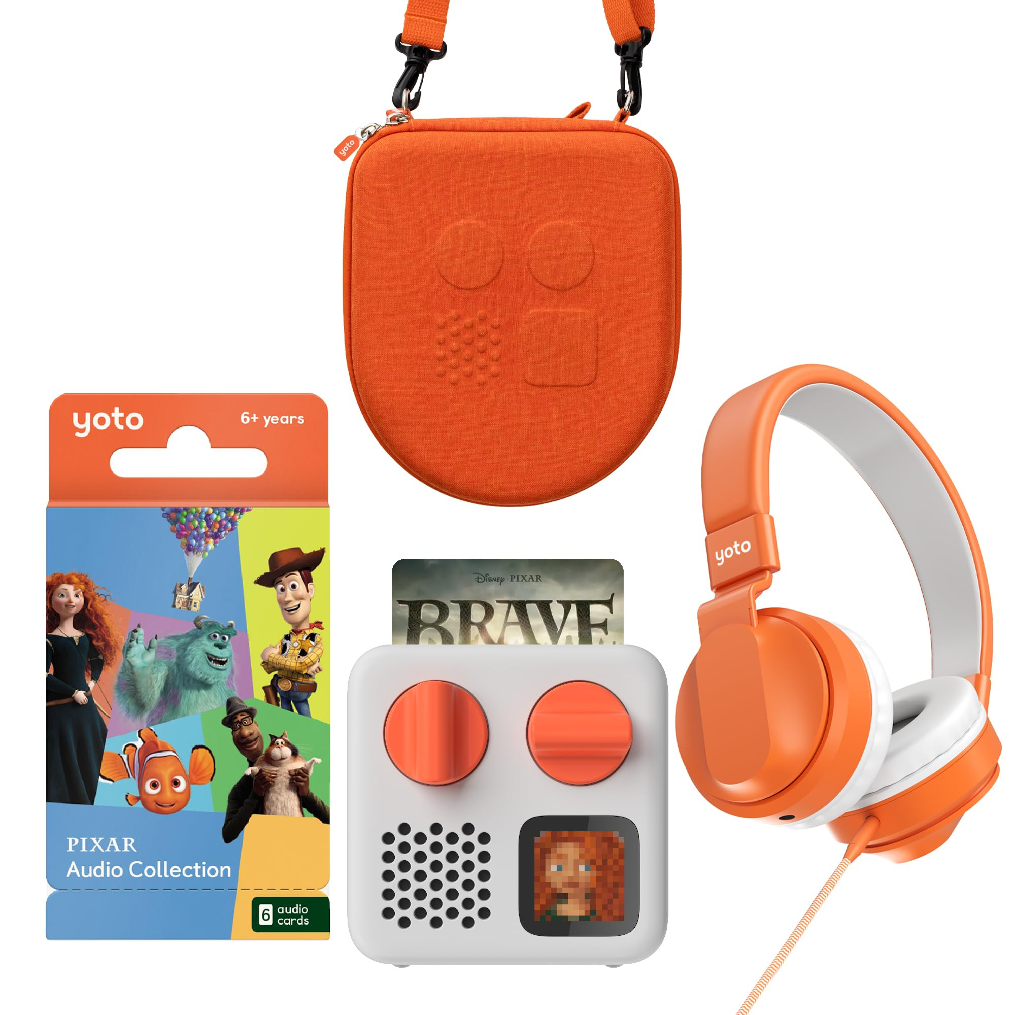 YOTO Mini Bundle + Disney Pixar Audio Collection + Wired Headphones + Mini Travel Case - Kids Scr... | Amazon (US)