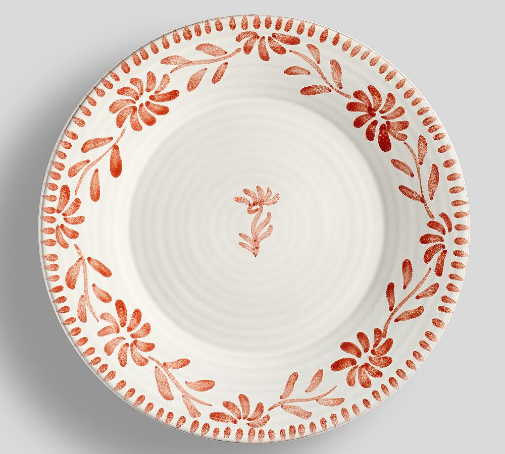 Terracotta Hand Painted Dinner Plates - Set of 4 | Pottery Barn (US)