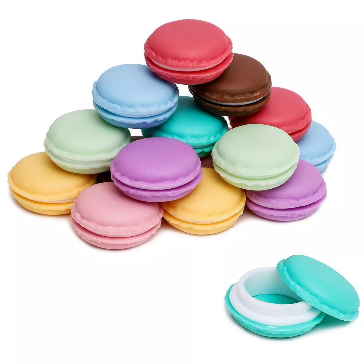 Juvale 16 Pack Macaron Jewelry Box, Colorful Mini Storage Containers for Accessories, Travel, Cut... | Target