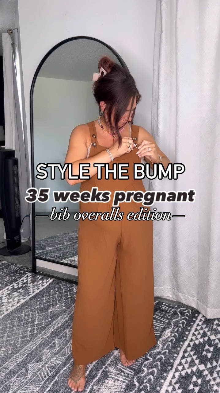 Non maternity bump friendly bib overalls for the win!! They have a super cute relaxed fit if you’re not pregnant 👌 lots of colors and under $30!  They will also be a great postpartum option going into Fall! 

#LTKVideo #LTKStyleTip #LTKBump